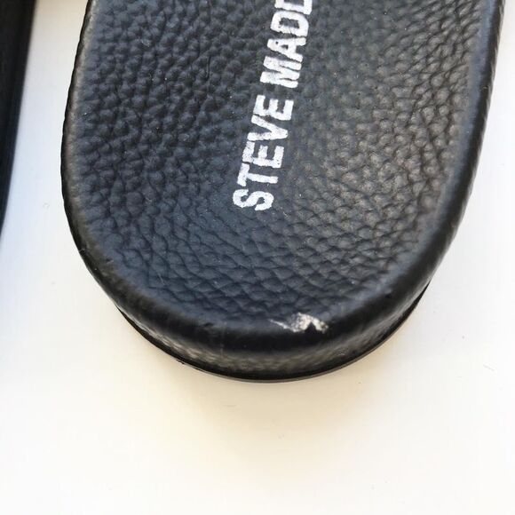 Steve Madden faux shearling-trim leopard slippers GUC size 13 - Picture 6 of 8